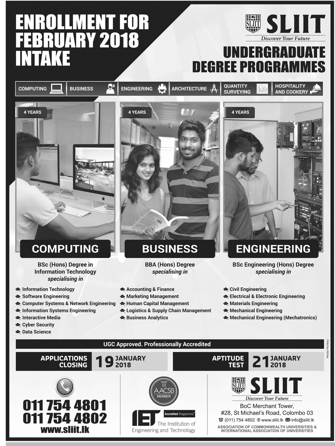 Undergraduate Degree Programmes - Sri Lanka Institute of Information Technology